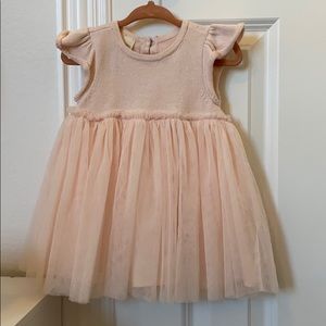 12 months pink dress (3 piece set)